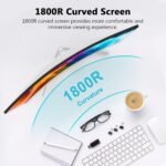 Z-Edge 27-inch Curved Gaming Monitor, Full HD 1080P 1920x1080 LED Backlight Monitor, with 100Hz Refresh Rate and Eye-Care Technology, 178° Wide View Angle, VGA+HDMI - Image 3