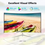 Z-Edge 27-inch Curved Gaming Monitor, Full HD 1080P 1920x1080 LED Backlight Monitor, with 100Hz Refresh Rate and Eye-Care Technology, 178° Wide View Angle, VGA+HDMI - Image 4
