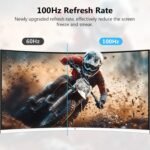 Z-Edge 27-inch Curved Gaming Monitor, Full HD 1080P 1920x1080 LED Backlight Monitor, with 100Hz Refresh Rate and Eye-Care Technology, 178° Wide View Angle, VGA+HDMI - Image 5