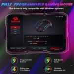 Redragon Gaming Mouse, Wireless Mouse Gaming with 8000 DPI, PC Gaming Mice with Fire Button, RGB Backlit Programmable Ergonomic Mouse Gamer, Rechargeable, 70Hrs for Windows, Mac Gamer, Black - Image 4