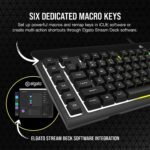 Corsair K55 RGB PRO Membrane Wired Gaming Keyboard – IP42 Dust and Spill-Resistant – 6 Macro Keys with Elgato Integration – iCUE Compatible – QWERTY NA – PC, Mac, Xbox – Black - Image 5