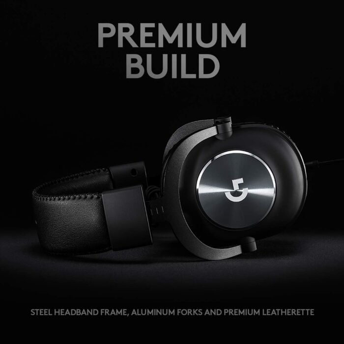 Logitech G Pro X Wired Gaming Headset: Blue VO!CE Detachable Boom Mic, DTS 7.1, 50 mm Drivers, USB/3.5mm Aux, Spare Memory Foam Ear Pads, USB DAC & Bag Included - Black - Image 6