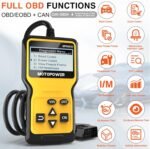 MOTOPOWER MP69033 Car OBD2 Scanner Code Reader Engine Fault Scanner CAN Diagnostic Scan Tool for All OBD II Protocol Cars Since 1996, Yellow - Image 3