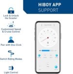 Hiboy S2 Pro/S2 MAX Electric Scooter, 500W Motor, 10" Solid Tires, 25-40.4 Miles Range, 19 Mph Folding Commuter Electric Scooter for Adults (Optional Seat) - Image 6
