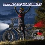 Fat Tire Electric Dirt Bike 500W/700W for Adults 16/20" Full Suspension Electric Motorcycle Ebikes 48V 13.5/18AH Removable Battery,31MPH Top Speed,40-70 Miles Range,Turn Signals - Image 6