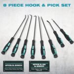 8PCS Pick and Hook Set, Pick Tool Set for Car Auto Oil Seal/O-Ring Seal Gasket Pick Mini Hooks Puller Remover - Image 3