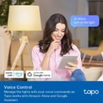 Tapo TP-Link Smart Light Bulbs, 800 Lumens (60W Equivalent), 2700K Soft Warm White LED Bulb, Dimmable, Compatible with Alexa and Google Home, No Hub Required, A19 E26, L510E (4-Pack) - Image 4