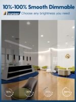 BBOUNDER 12 Pack 5/6 Inch LED Recessed Downlight, Baffle Trim, Dimmable, 12.5W=100W, 3000K Warm White, 950 LM, Damp Rated, Simple Retrofit Installation - No Flicker - Image 4