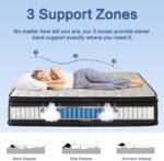 Full Size Mattress,10 inch Hybrid Mattress in a Box,Cooling Memory Foam Bed Mattresses with Independent Spring,Soft and Breathable,Back Pain Relief,CertiPUR-US,Medium - Image 4