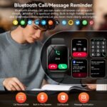 Smart Watch with Alexa Built-in, 1.83" HD Touchscreen Fitness Tracker, Bluetooth Notifications/Calls, IP68 Waterproof, 120+ Sport Modes, 24/7 Heart Rate & Sleep Monitor for iPhone Android iOS (Black) - Image 3