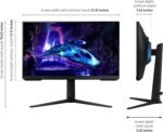 Samsung 24-Inch Odyssey G3 (G30D) Series FHD Gaming Monitor, 1ms, 180Hz, AMD FreeSync, Adjustable Stand, Black Equalizer, Virtual Aim Point, Eye Saver Mode, Flicker-Free, LS24DG302ENXZA - Image 4