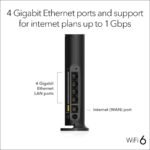 NETGEAR 4-Stream WiFi 6 Router (R6700AX) – Security Features, AX1800 Wireless Speed (Up to 1.8 Gbps), Covers up to 1,500 sq. ft., 20 Devices – Free Expert Help - Image 4