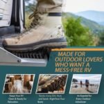 RV Step Covers Boot Brush Cleaner for Camper & Trailer - TrailScrubber | Universal Bristle Mat Scrubs Dirt & Mud - Image 3