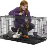 MidWest Homes for Pets Medium Wabbitat Rabbit Cage, Grid Mesh Floor, Removable Tray, Top & Front Door Access, Rust Resistant Finish, No Tools Required - Image 3