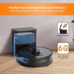 Robot Vacuum and Mop: 5000Pa Robotic Vacuum Self Emptying for 60 Days Hands-Free Cleaning, Self-Charging LiDAR Robot Vacuum Cleaner Alexa/APP Control for Hard Floor, Carpet, Pet Hair - Image 3