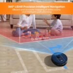 Robot Vacuum and Mop: 5000Pa Robotic Vacuum Self Emptying for 60 Days Hands-Free Cleaning, Self-Charging LiDAR Robot Vacuum Cleaner Alexa/APP Control for Hard Floor, Carpet, Pet Hair - Image 5