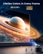 [Official Google TV]Smart-Outdoor-Projector 4K Supported, Home Theater Projector with Wi-Fi 6 & Bluetooth, Movie Proyector with Dolby for Indoor & Outdoor WIMIUS G1 (Gray, Standard) - Image 4