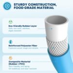 Kohree 25FT RV Water Hose with Storage Bag, 5/8'' Premium Drinking Water Hose Leak Free, No Kink and Flexible Garden Hose for RV, Camper, Truck, Car - Blue - Image 3