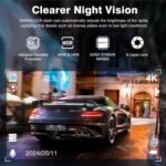 Miden X5 4K WiFi Dash Cam Front and Rear Inside, 2160P+1080P+1080P FHD 3 Channel Dash Camera for Cars, 360° All Sides Dashcam, Free 64G SD Card, G-Sensor, WDR, Night Vision, 24H Parking Monitor - Image 4