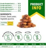 Dog Treats Sweet Potato Wrapped with Chicken 10.6 oz & Pet Natural Chew - Grain Free Dried Snacks in Bulk - Best Twists for Training Small & Large Dogs - Made for USA - Image 5