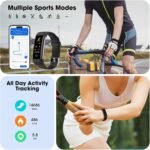 Fitness Tracker with Heart Rate Blood Oxygen Monitor, Activity Tracker Sleep Monitor Health Tracker, Smart Watch Pedometer Step Calories Counter, Fitness Watches for Men Women - Image 3