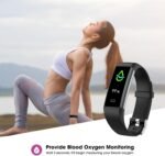 Fitness Tracker with Heart Rate Blood Oxygen Monitor, Activity Tracker Sleep Monitor Health Tracker, Smart Watch Pedometer Step Calories Counter, Fitness Watches for Men Women - Image 4