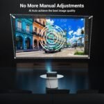 2000 ANSI 4K Full HD Projector with WiFi and Bluetooth, HAPPRUN Movie Home Theater with Auto Focus, 300'' Display for Indoor/Outdoor, Smart Proyector Compatible with Phone/TV Stick/PC/PS5 - Image 4