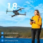 Drone with Camera, 1080P FPV Foldable Drone with Brushless Motor, One Key Take Off/Land, Altitude Hold, 360° Flip, Gravity Control, 2 Batteries, 3 Speeds Mini Drone for Kids Beginners - Image 4