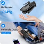 Drone with Camera, 1080P FPV Foldable Drone with Brushless Motor, One Key Take Off/Land, Altitude Hold, 360° Flip, Gravity Control, 2 Batteries, 3 Speeds Mini Drone for Kids Beginners - Image 6