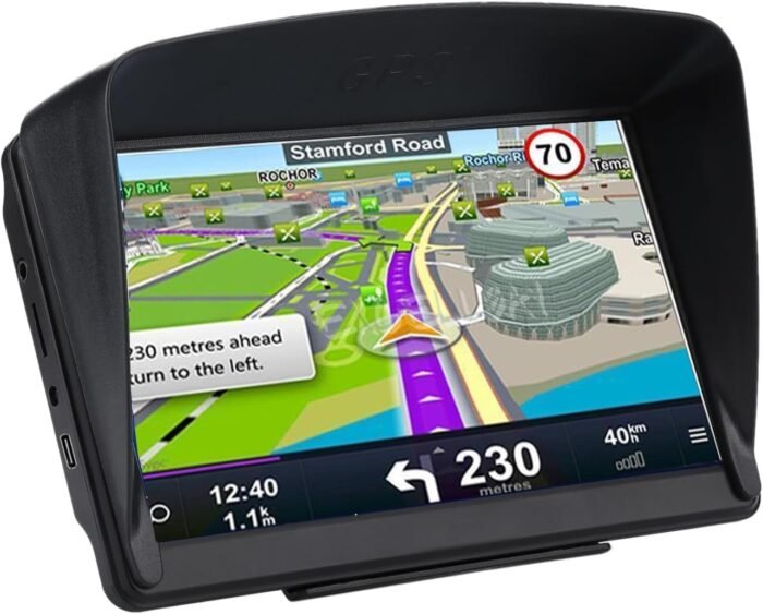 GPS Navigator for Car Truck RV, 7 Inch Touch Screen, Latest 2025 Maps for Car GPS, Support Voice Turn-by-Turn Guidance, Speed and Red Light Warning, Custom Truck Routing - Image 3