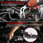 4 Pieces Electrical Disconnect Pliers for Cars, Electrical Connector Separator Tool and Automotive Electrical Connector Disconnect Pliers,Fuel Line Petrol Clip (Black 4 PCS) - Image 3