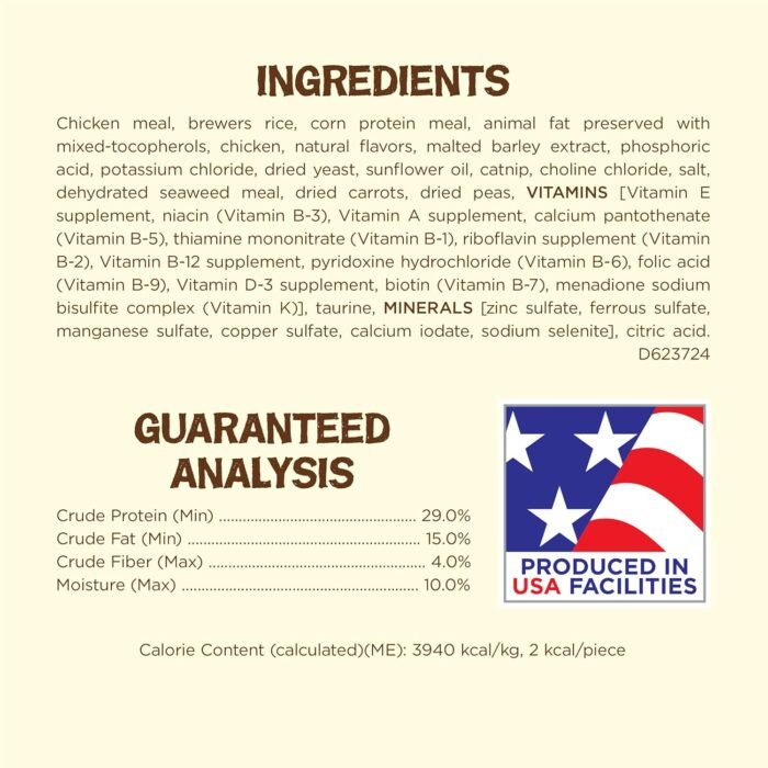 Purina Friskies Made in USA Facilities, Natural Cat Treats, Party Mix Natural Yums Catnip Flavor - 20 oz. Canister - Image 6