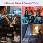 THIRDREALITY Smart Color Bulb ZL1,Zigbee hub Required,Compatible with Home Assistant(ZHA&Z2M),SmartThings,Aeotec,Homey,Hubitat or Echo Devices with Built-in Zigbee hub,A19 RGBCW Bulb,800 Lumens - Image 6