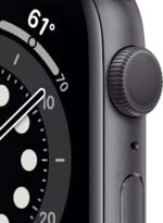 Apple Watch Series 6 (GPS, 44mm) - Space Gray Aluminum Case with Black Sport Band (Renewed) - Image 3