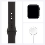 Apple Watch Series 6 (GPS, 44mm) - Space Gray Aluminum Case with Black Sport Band (Renewed) - Image 4
