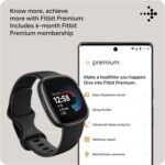 Fitbit Versa 4 Fitness Smartwatch with Daily Readiness, GPS, 24/7 Heart Rate, 40+ Exercise Modes, Sleep Tracking and more, Black/Graphite, One Size (S & L Bands Included) - Image 6
