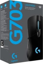 Logitech G703 Lightspeed Wireless Gaming Mouse W/Hero 25K Sensor, PowerPlay Compatible, Lightsync RGB, Lightweight 95G+10G Optional, 100-25, 600 DPI, Rubber Side Grips - Black - Image 6
