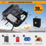 Sailnovo Rooftop Cargo Carrier Waterproof 20 Cubic Feet Car Roof Rack Cargo Carrier Roof Cargo Bag for All Cars with/Without Rack, Includes Anti-Slip Mat, 6 Door Hooks & Waterproof Curtain - Image 3