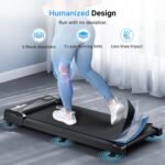 THERUN Walking Pad Treadmill Under Desk, Portable Mini Treadmill for Home/Office, Walking Pad Machine with 2.5HP and 265 lbs Weight Capacity Remote Control LED Display - Image 4