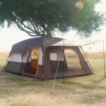 KTT Extra Large Tent 6-10-12-14 Person(A),Family Cabin Tents,2 Rooms,3 Doors and 3 Windows with Mesh,Straight Wall,Waterproof,Double Layer,Big Tent for Outdoor,Picnic,Camping,Family Gathering - Image 7