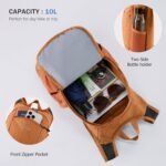 10L Small Hiking Backpack Travel Daypack Lightweight Packable Back Pack for Women Men(Orange) - Image 5