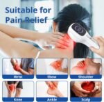 Cold Laser Therapy Device for Humans & Dogs, 4x808nm + 14x650nm Red Light Therapy for Body Pain Relief, Handheld lllt Near Infrared Light Wand with Stand for Joint, Back, Knee, Muscle Use - Image 5
