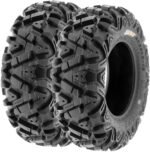 Set of 4 SunF Power.I ATV UTV all-terrain Tires 25x8-12 Front & 25x10-12 Rear, 6 PR, Tubeless A033 - Image 3