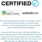 JENSEN J1CA7 7-inch Certified Apple CarPlay Android Auto | Double DIN Touchscreen Car Stereo Radio | Bluetooth Hands Free Calling & Music Streaming | Backup Camera Input | USB Playback & Charging - Image 3