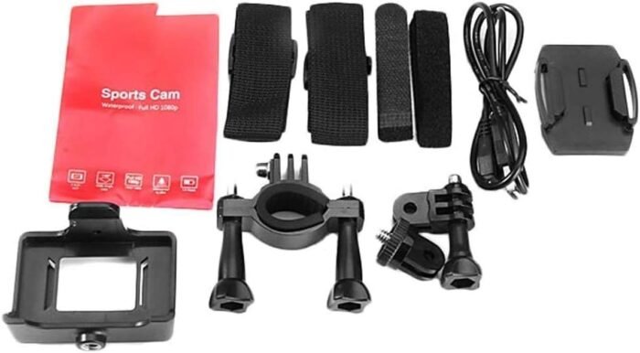VEMONT Action Camera, 1080P 12MP Sports Camera Full HD 2.0 Inch Action Cam 30m/98ft Underwater Waterproof Camera with Mounting Accessories Kit - Image 8