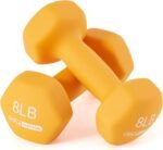 HolaHatha 2, 3, 5, 8, and 10 Pound Neoprene Dumbbell Free Hand Weight Set with Rack, Ideal for Home Exercises to Gain Tone and Definition, Pastel - Image 7