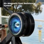 YOSUDA Air Magnetic Rowing Machine for Home, Dual Air & Magnetic Resistance with 8-Level, Smart APP, Rotatable Device Holder, Ergonomic Seat, and Easy Storage - Image 3