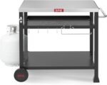 3-Shelf Outdoor Grill Table,Pizza Oven Table for Outside,Movable Grill Cart with Wheels,Indoor & Outdoor Cooking Station, Pizza Oven Stand for Ooni Blackstone Griddle 33.5”x 21.7” - Image 2