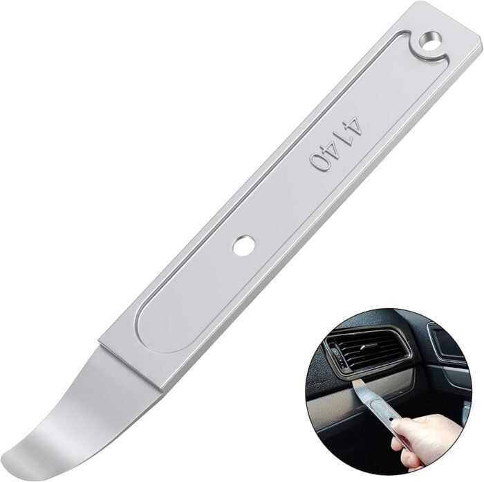 4140 Pry Tool, Pry Bar Trim Removal Tool Pry Tool, Pocket Mini Pry Bar, Door Panel Removal Tool, Removing Auto Trim Interior and Exterior Parts for Planes - Image 2
