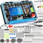 472PCS Fishing Accessories Kit, Waterproof Tackle Box with Tackle Included, Fishing Gifts for Men Included Hooks, Weights, Pliers,Fishing Gear and Equipment for Bass Trout - Image 2